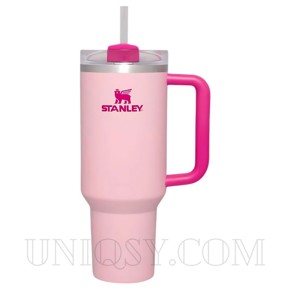 Stanley 40 OZ Tumbler Cup with Handle and Straw - Stainless Steel 1.1L